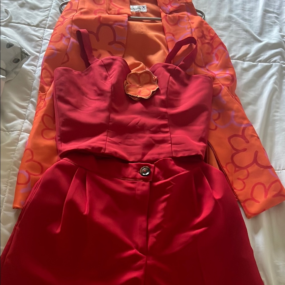 Red and Orange Dress
